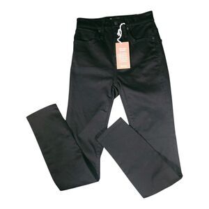 Madewell Curvy High Rise Skinny Jeans Size 24 X 28  Black 5 Pocket Crop